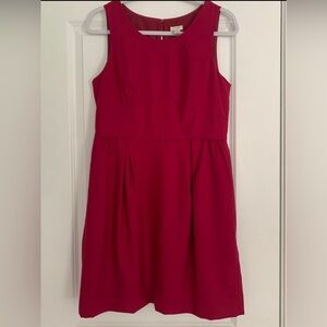 Raspberry pink J Crew A-line dress